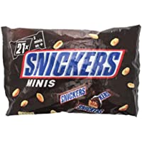 Los mejores  - Peanut Chocolate bar | Snickers | Minis 20 Piezas | Peso total 403 gramos